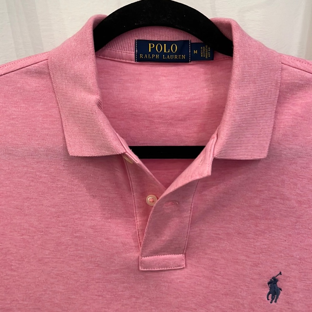 Polo by Ralph Lauren polo tee pink embroidered pony shirt men’s size M
